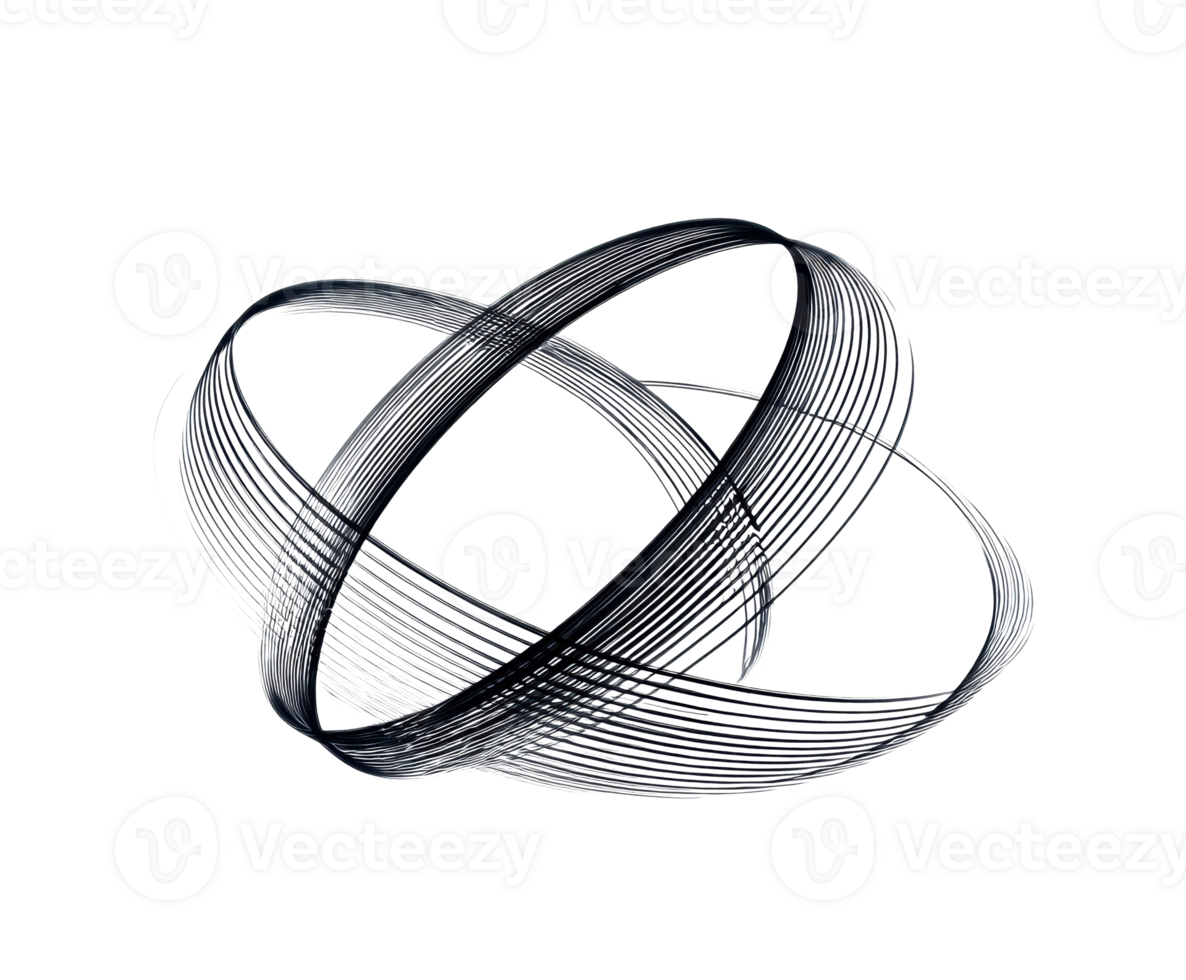 Abstract design with curved lines representing motion and balance png