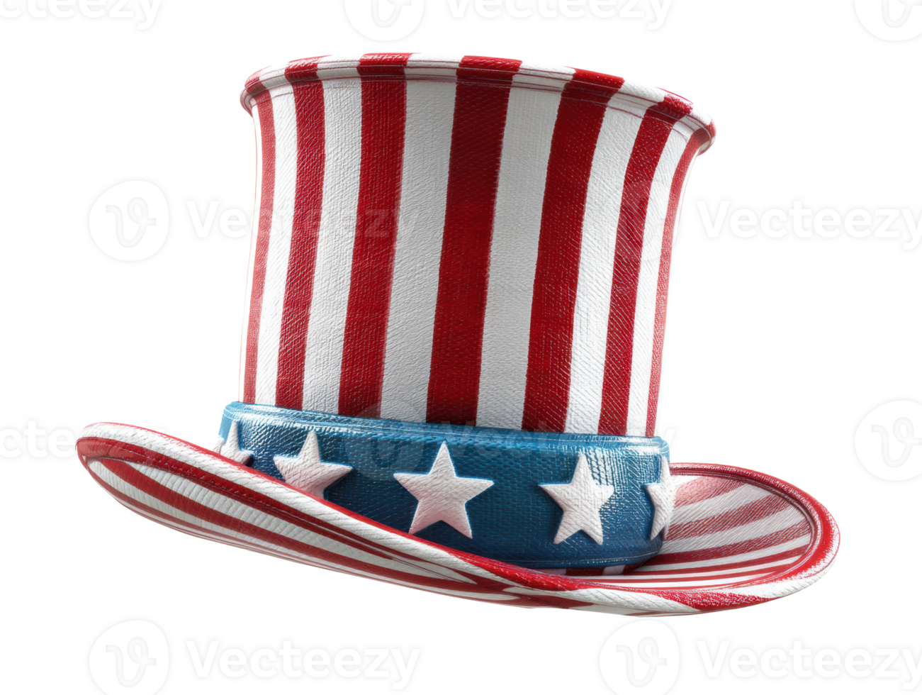 Festive red white and blue hat for patriotic celebrations and events png