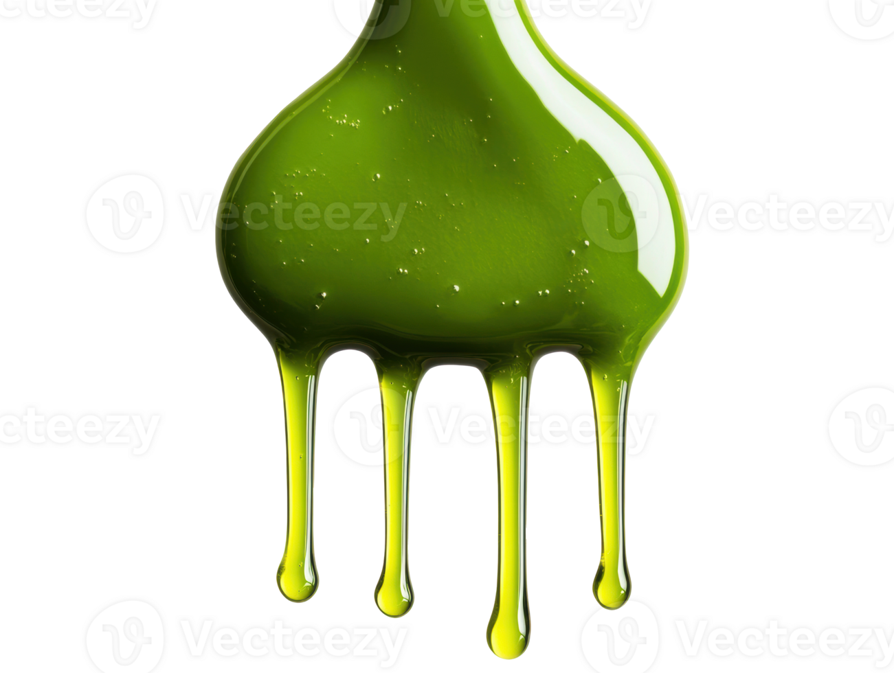 Green liquid dripping from a surface for creative design purposes png