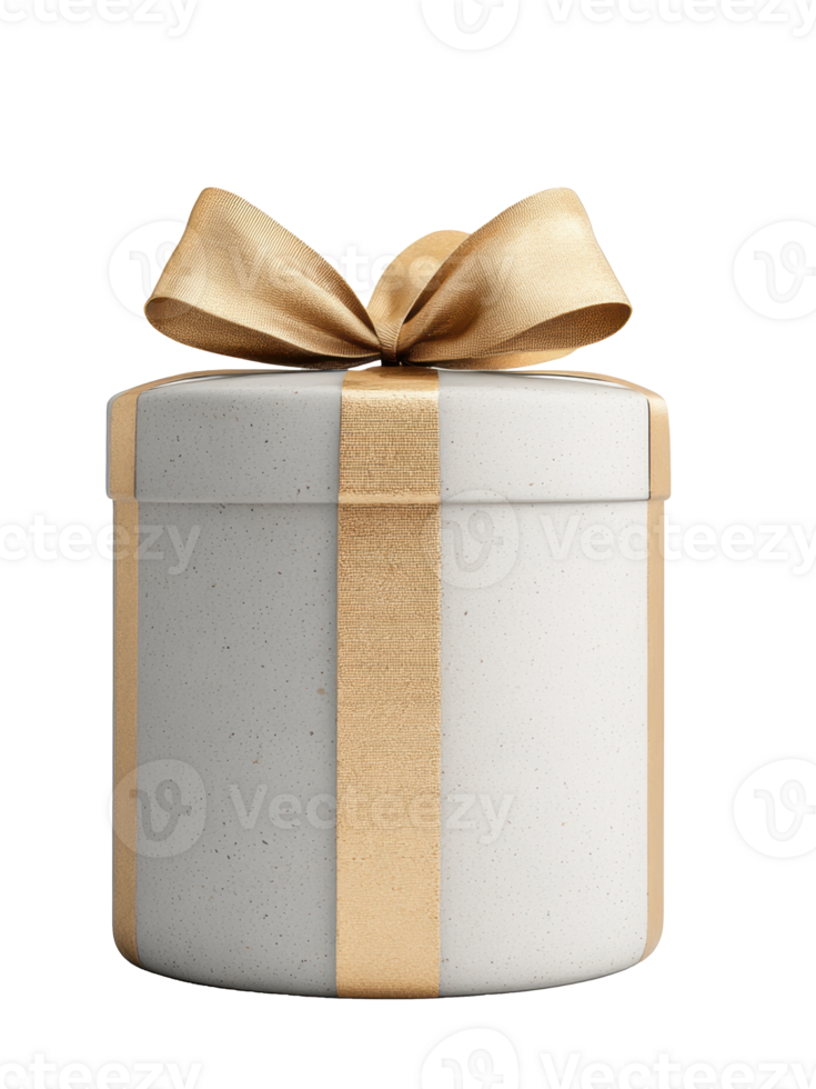 Elegant gift box with golden ribbon for special occasions png
