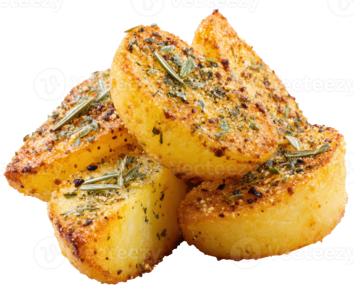 Crispy roasted potatoes with herbs for a delightful side dish png
