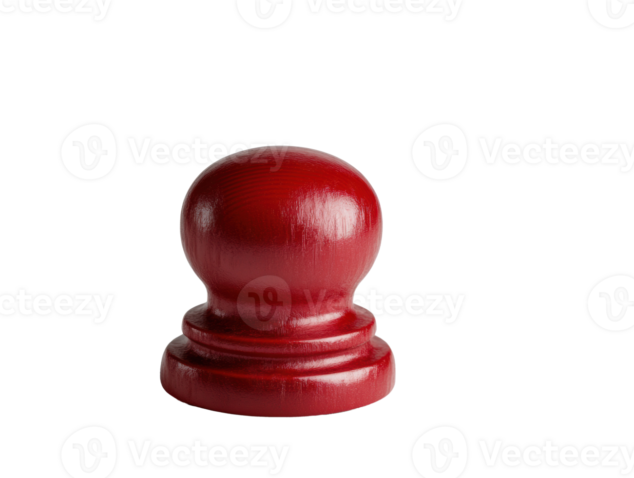 Red wooden stamp for branding and crafting projects png