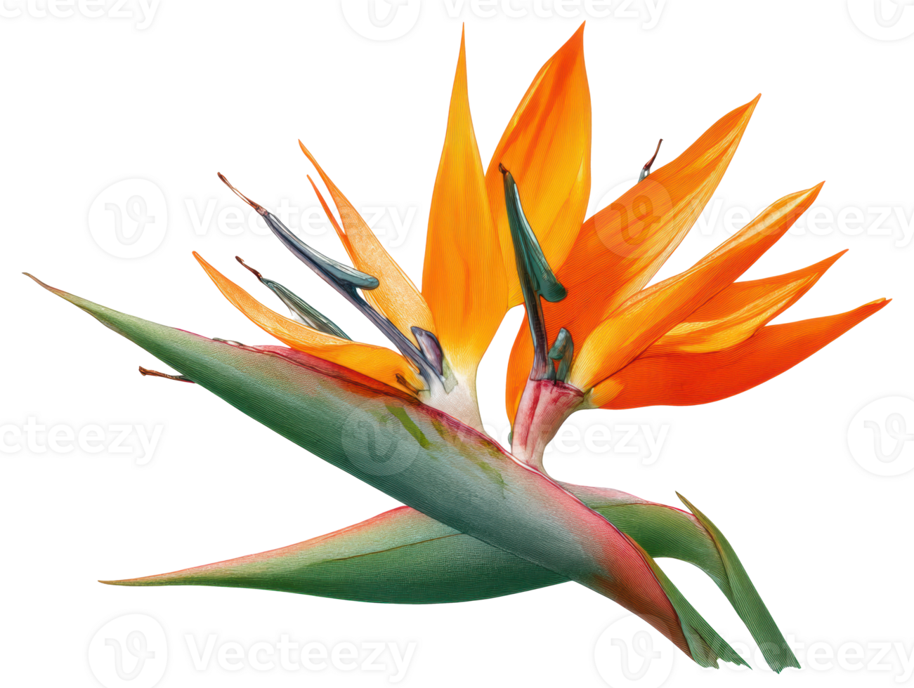 Vibrant bird of paradise flower for nature enthusiasts and decor png