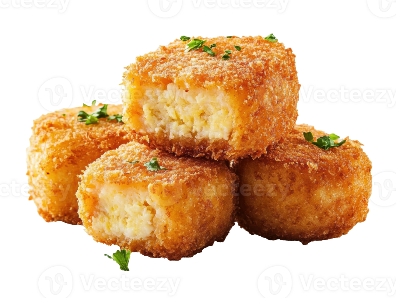 Delicious crispy potato croquettes for appetizer or snack png