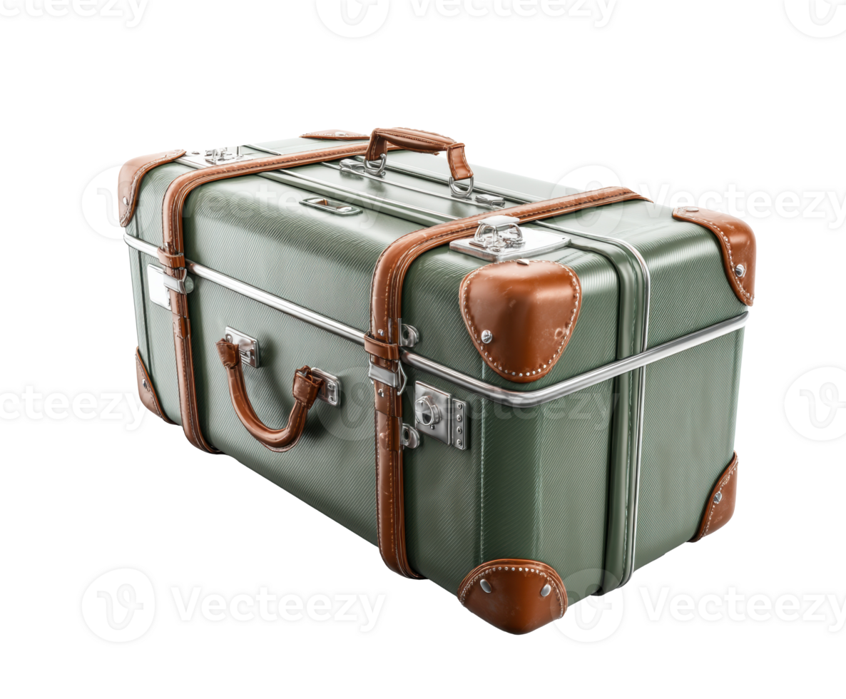 Vintage travel suitcase for adventure and exploration trips png