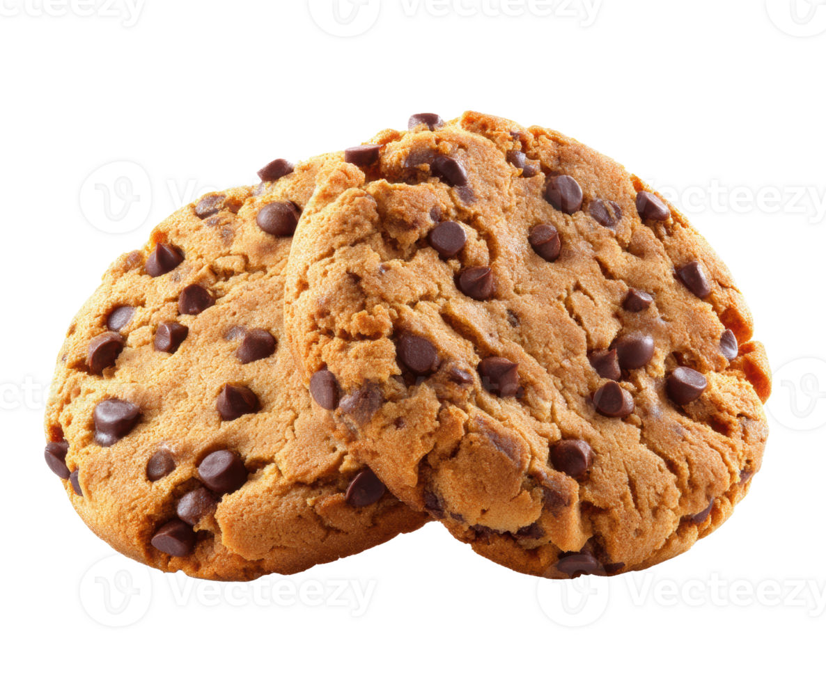 Delicious chocolate chip cookies perfect for any dessert occasion png