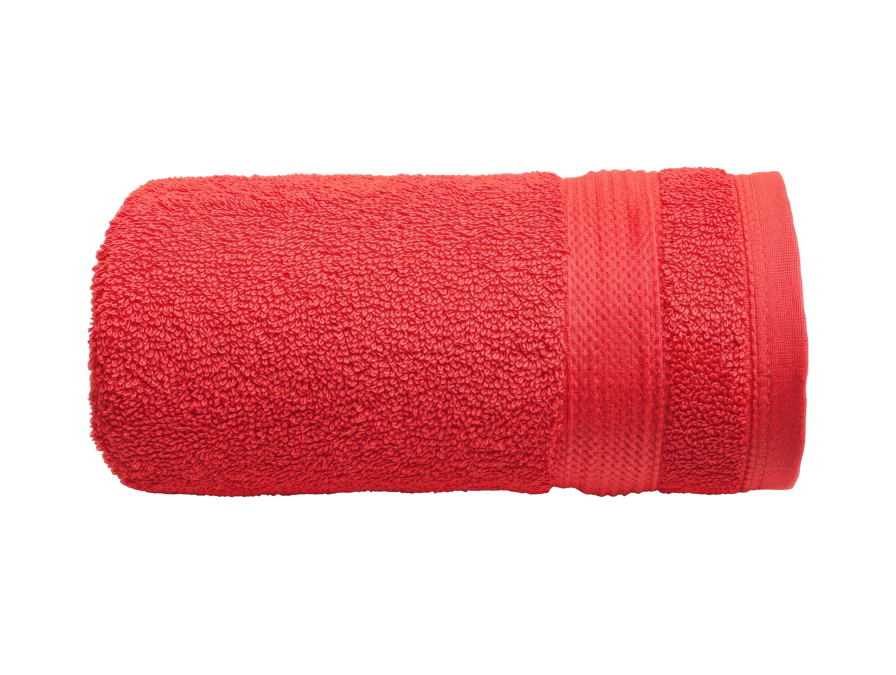 Soft red towel for home use and spa relaxation png