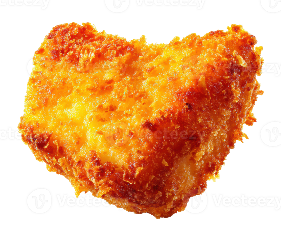 Crispy golden chicken nugget snack for casual dining enjoyment png