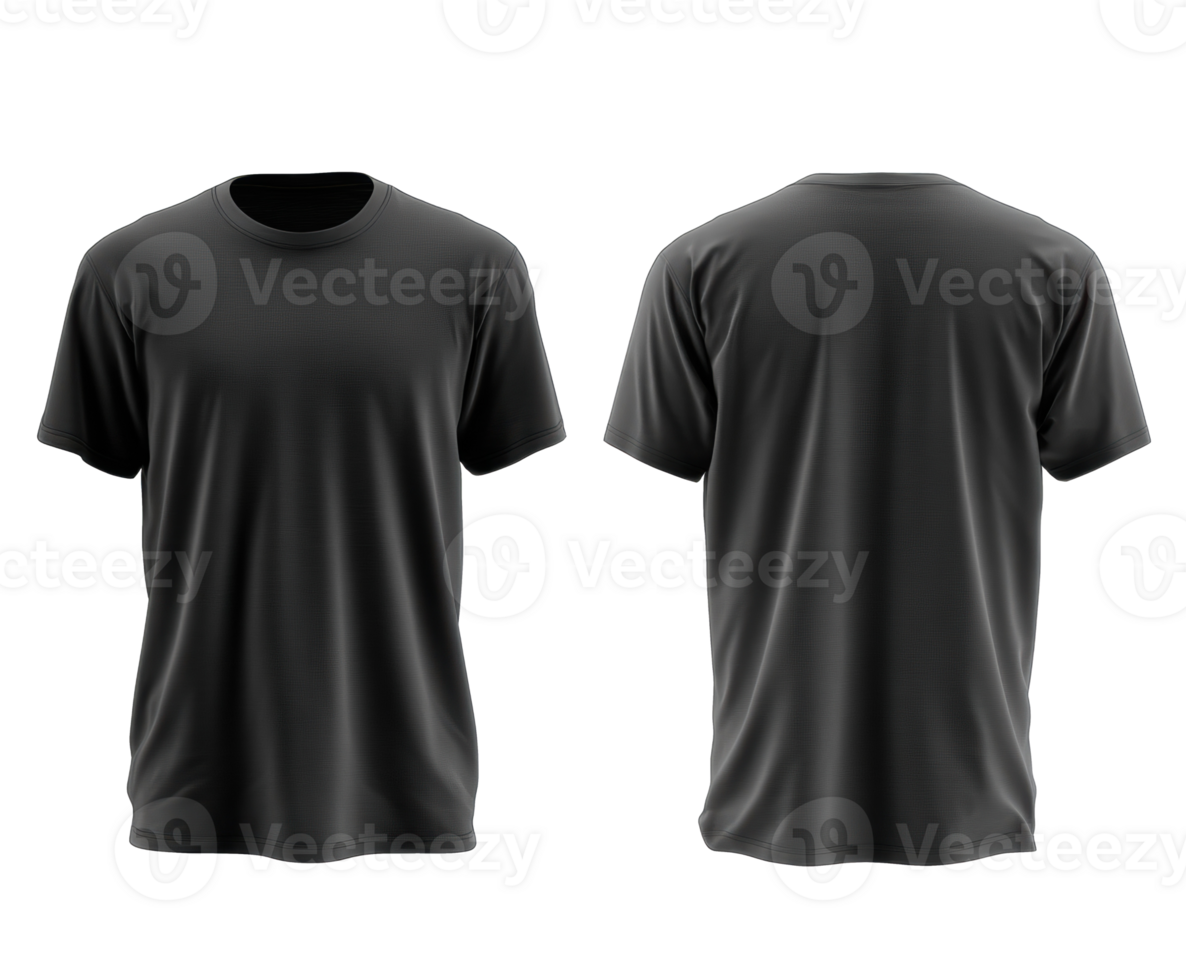 Black t shirt design for casual wear or promotional use png