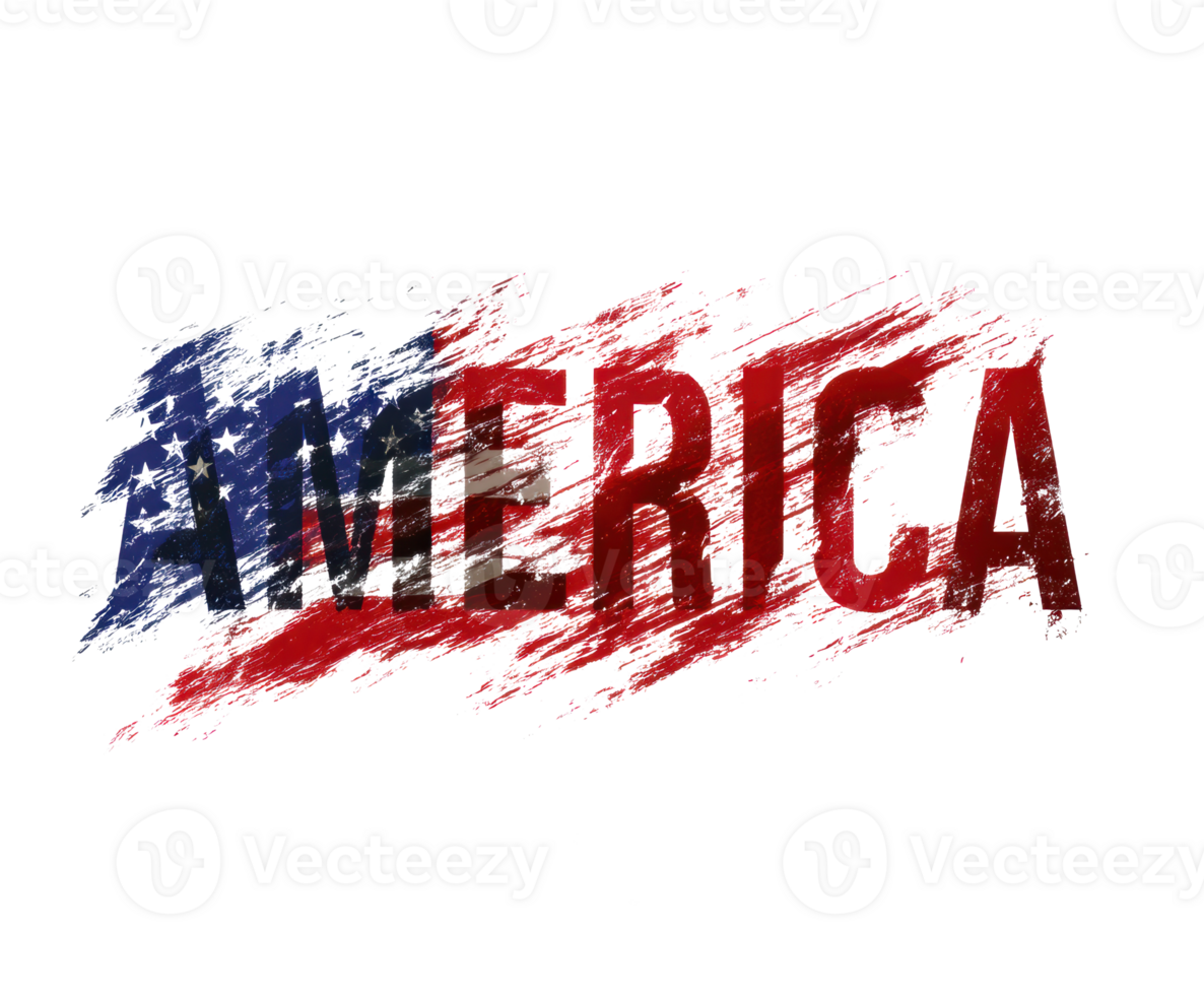 Bold America design for patriotic celebration and decor png