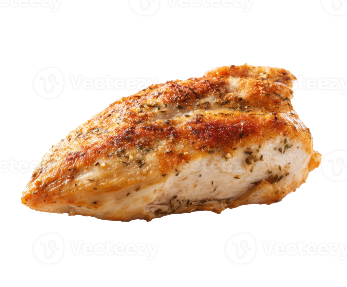 Juicy grilled chicken breast for healthy meal preparation png