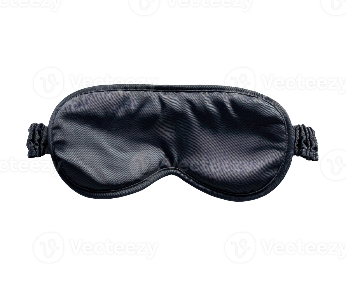 Comfortable black sleep mask for restful nights and relaxation png