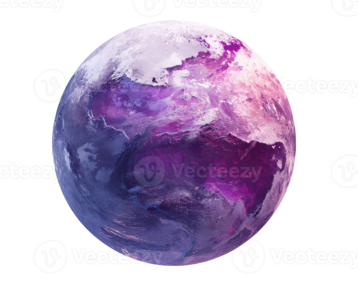 Colorful planet design for creative projects and digital art png