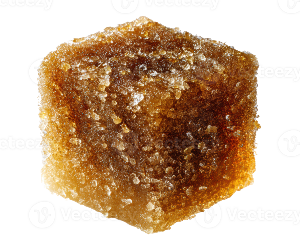 Brown sugar cube for baking and cooking uses png
