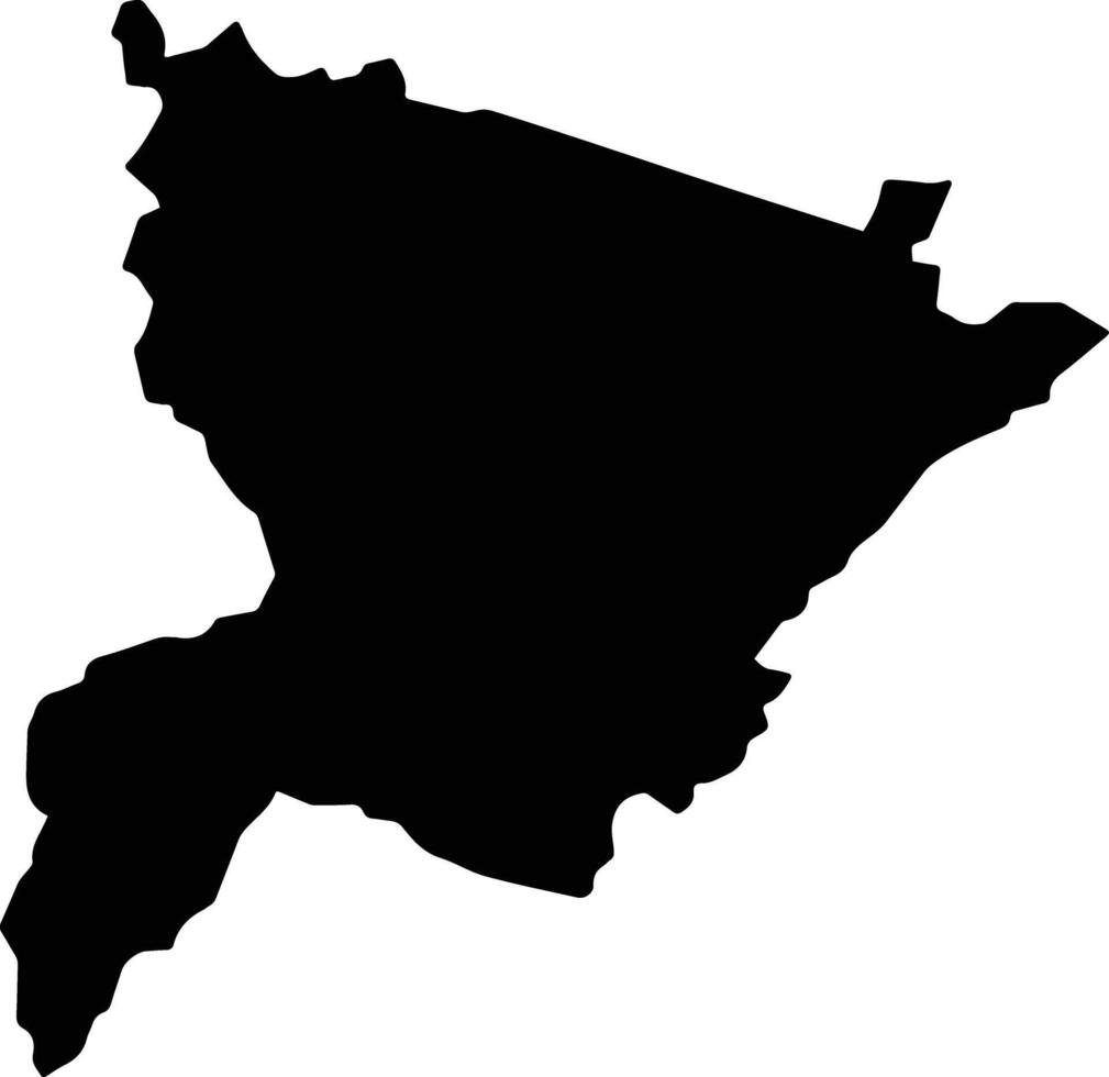 Acateno Mexico silhouette map vector