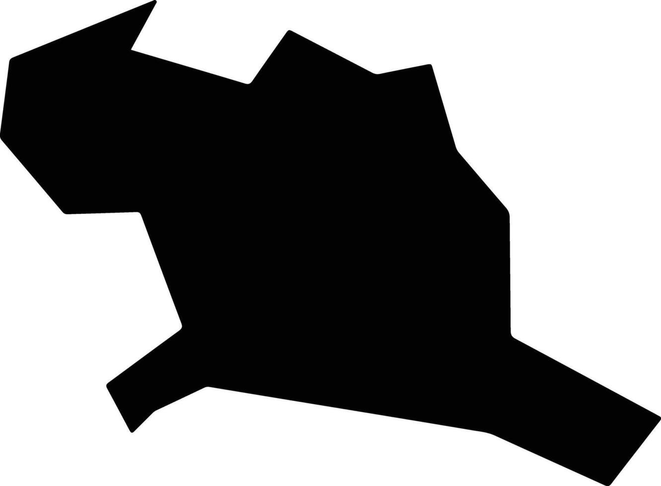 Aguata Nigeria silhouette map vector