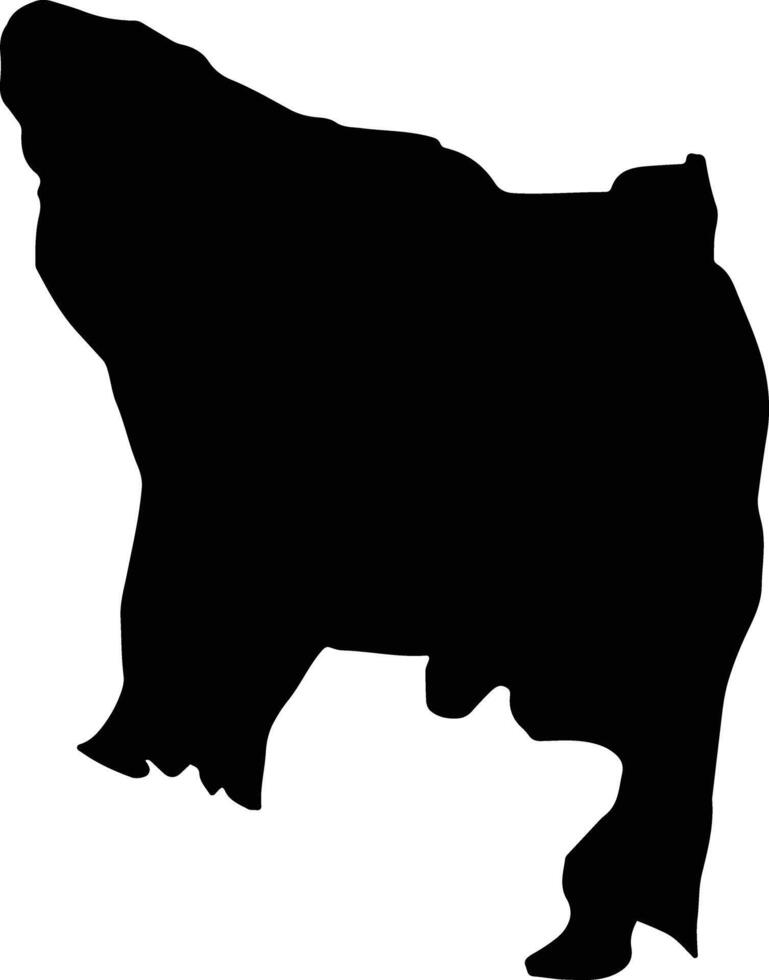 Ad Dilam Saudi Arabia silhouette map vector