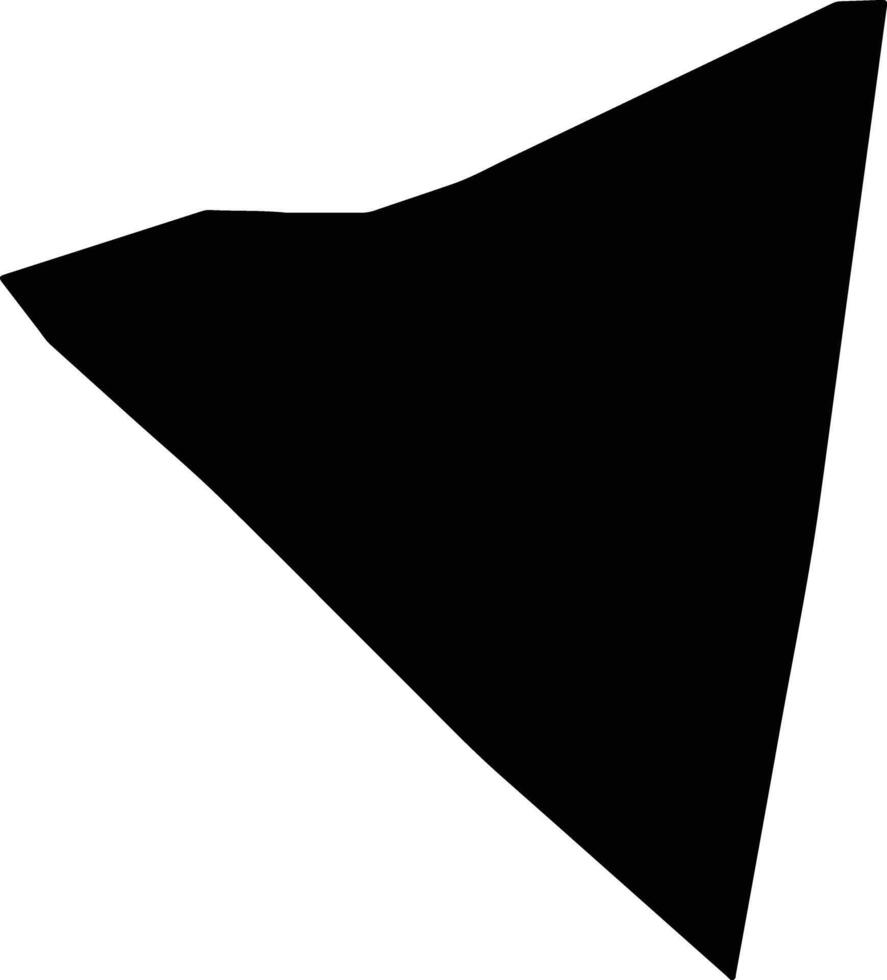 Ain Al Tamur Iraq silhouette map vector