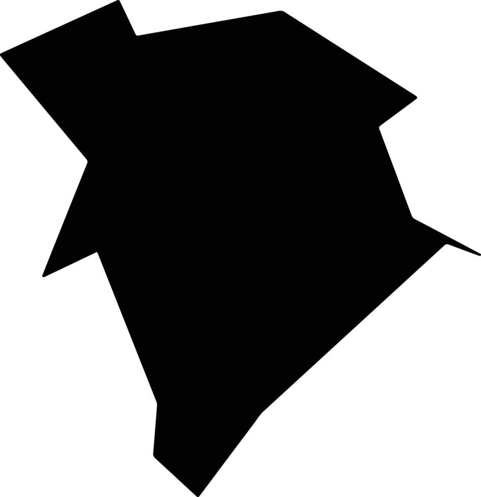 Acajutiba Brazil silhouette map vector