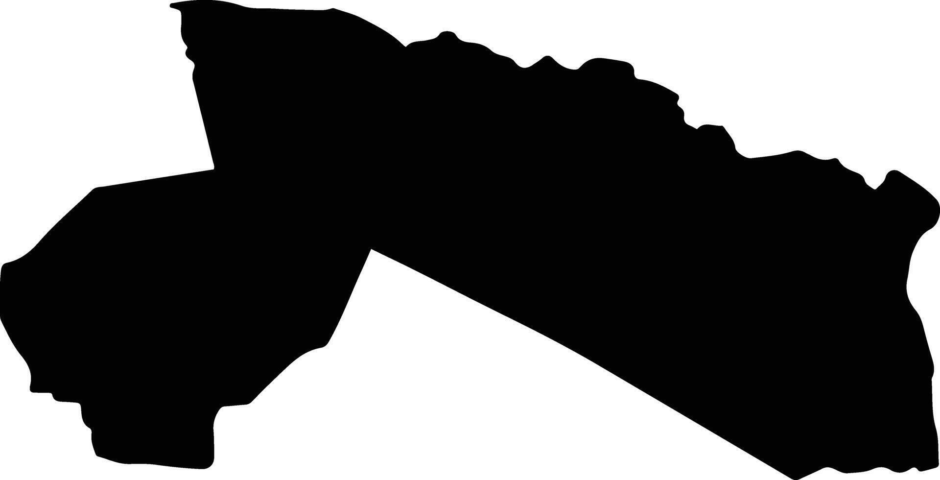 Aek Phnum Cambodia silhouette map vector