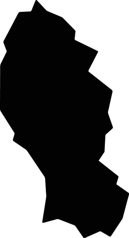 Aiuruoca Brazil silhouette map vector