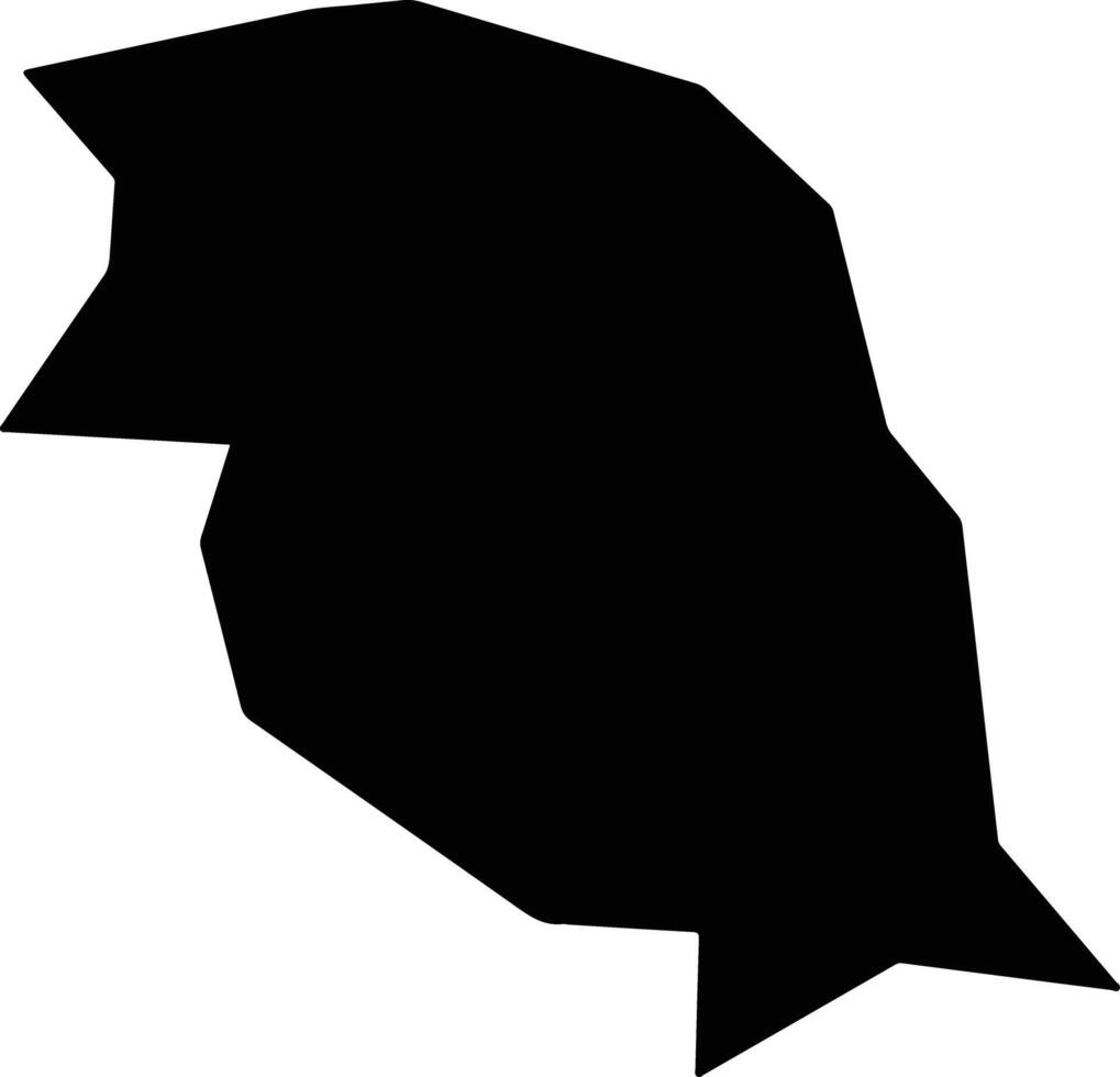 Agia Marina Skyllouras Cyprus silhouette map vector
