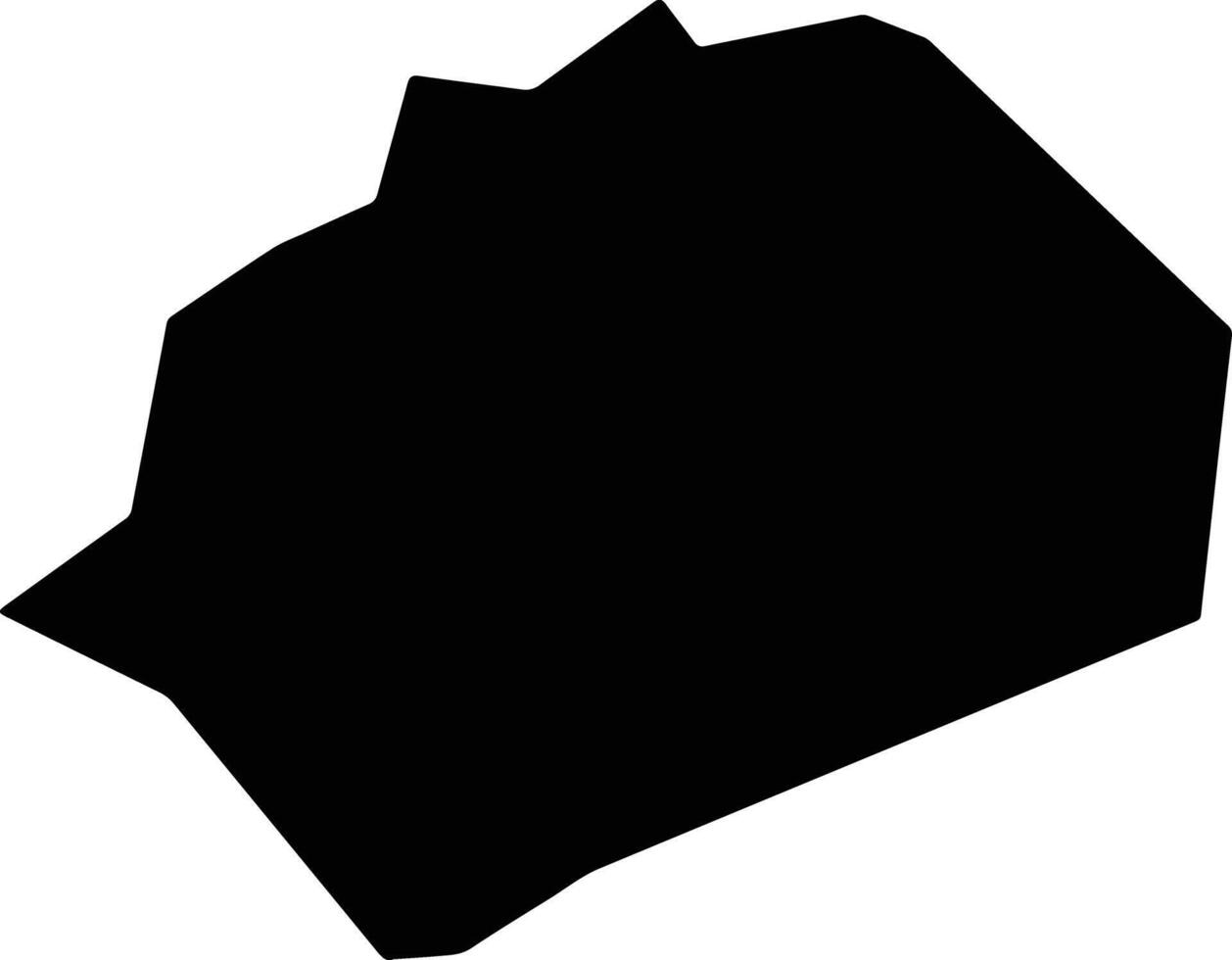 Aguas Corrientes Uruguay silhouette map vector