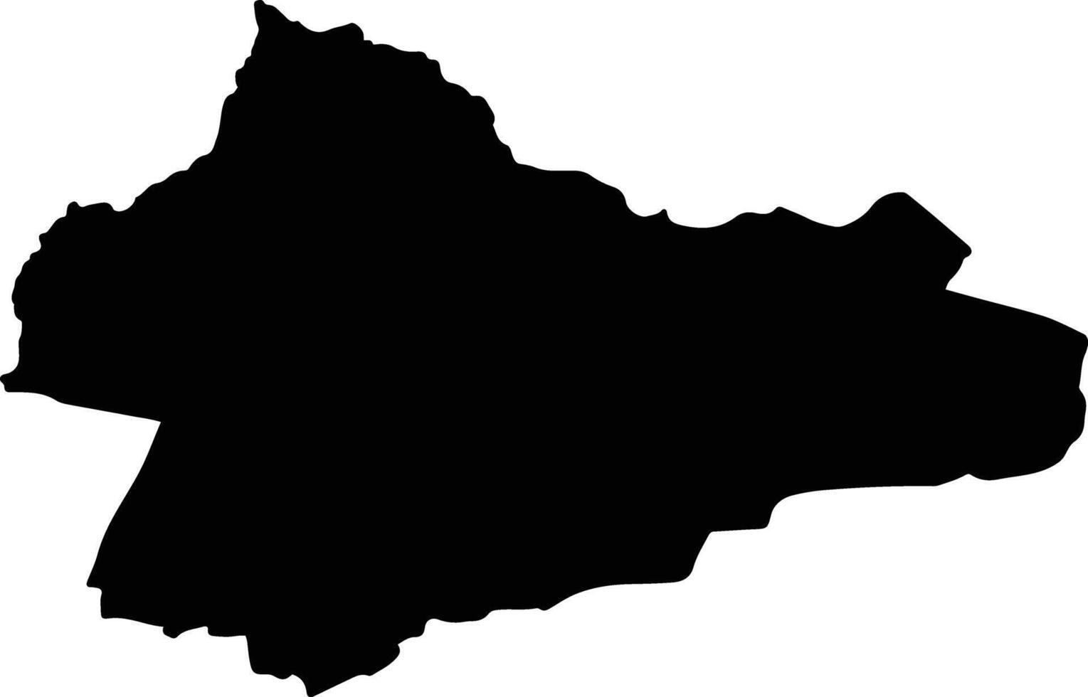 Acahay Paraguay silhouette map vector