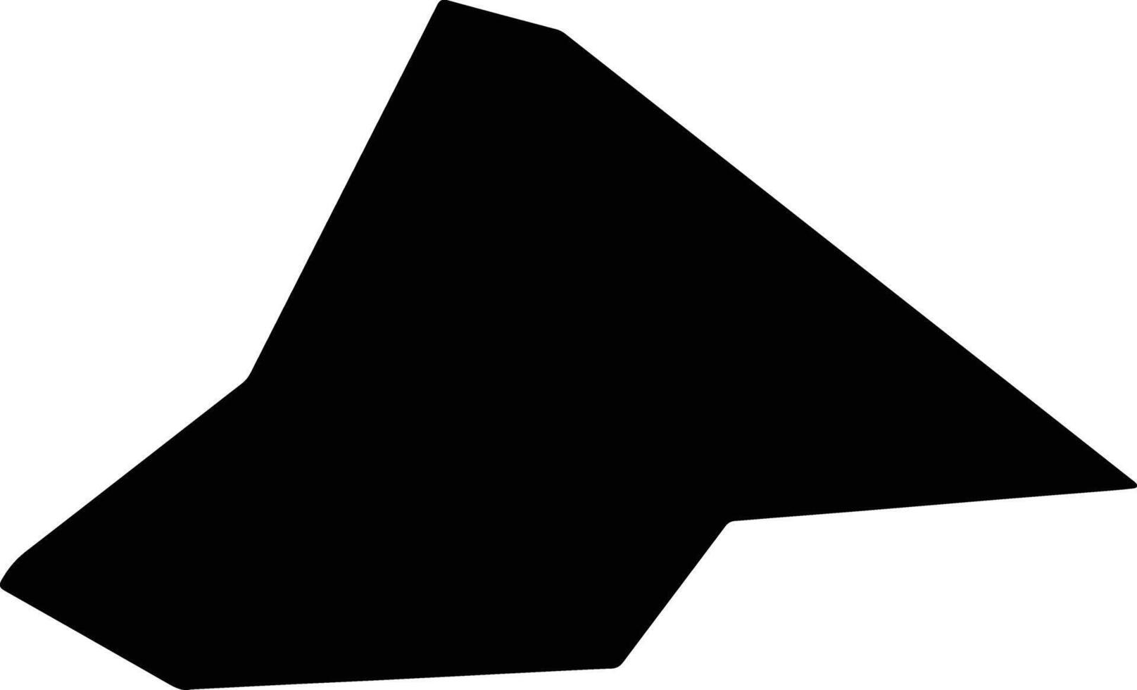 Agios Dimitrios Cyprus silhouette map vector
