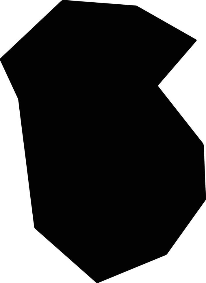 Agrokipia Cyprus silhouette map vector