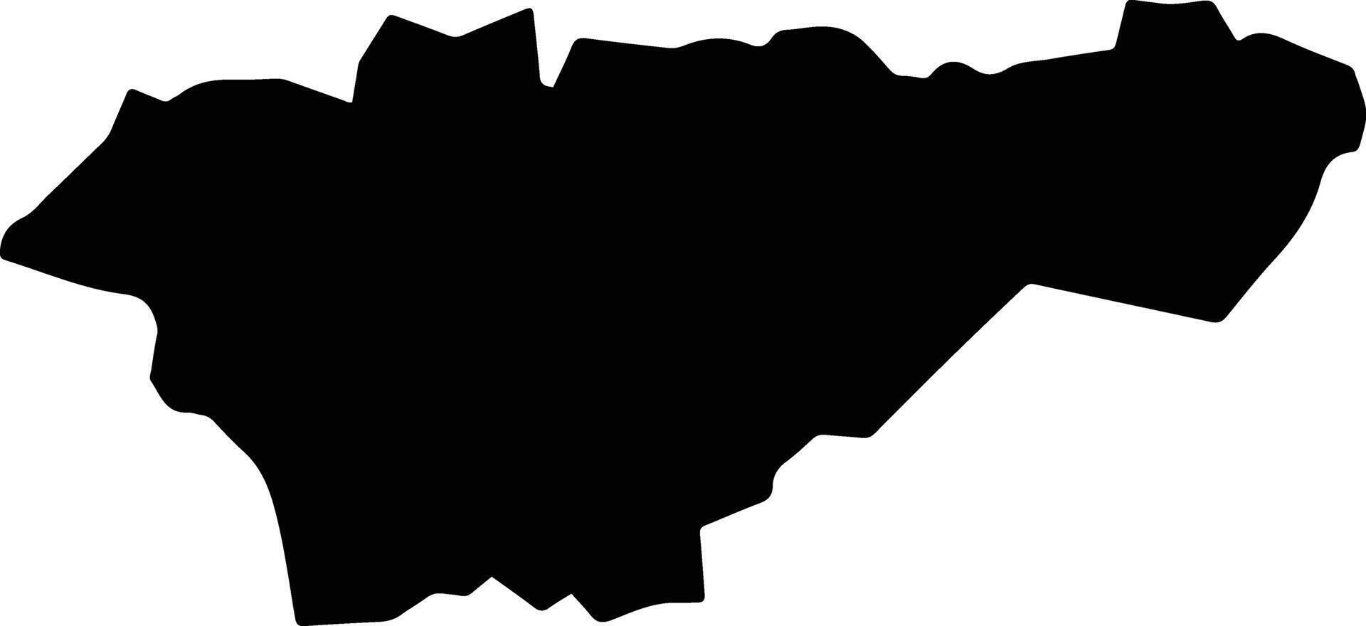 Acopiara Brazil silhouette map vector