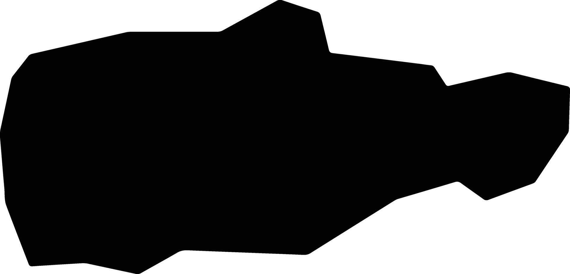 Aglantzia Cyprus silhouette map vector