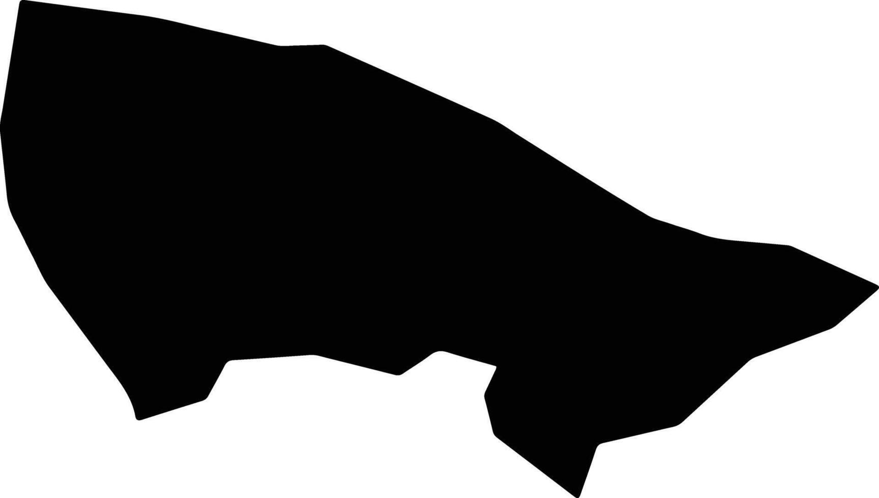 Agatu Nigeria silhouette map vector