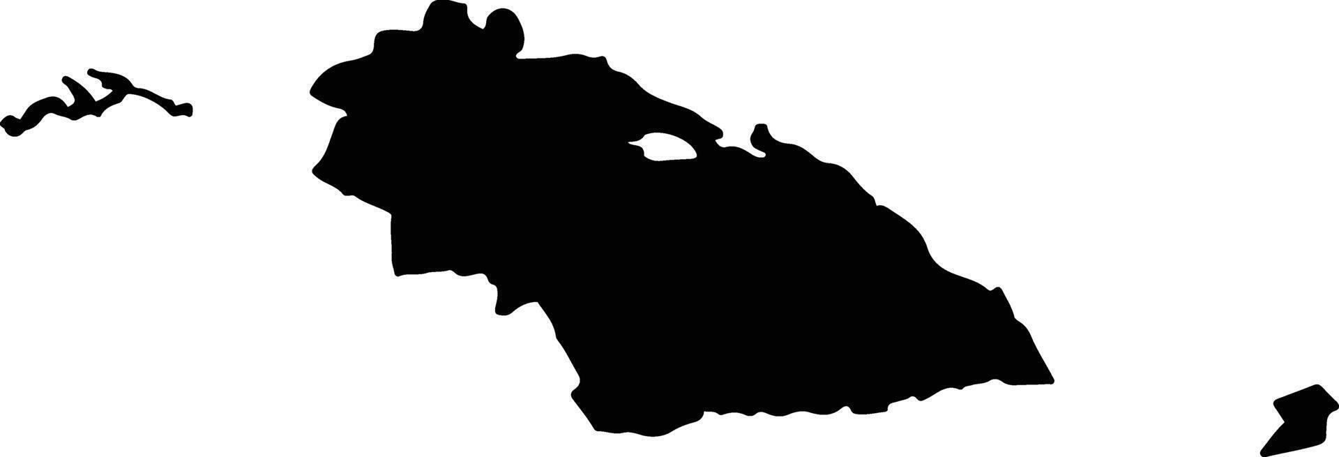 Aginsky District Russia silhouette map vector