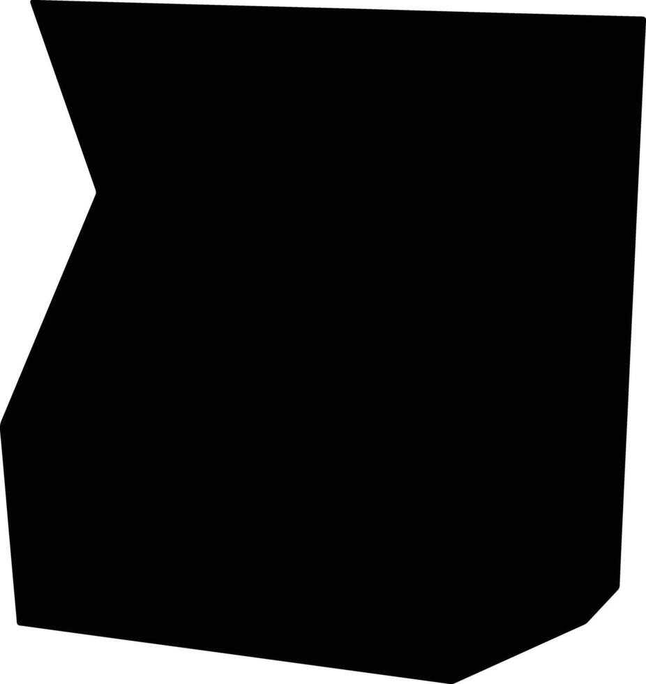 Adjohoun Benin silhouette map vector