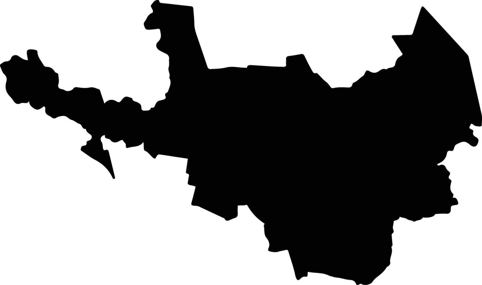 Acaponeta Mexico silhouette map vector