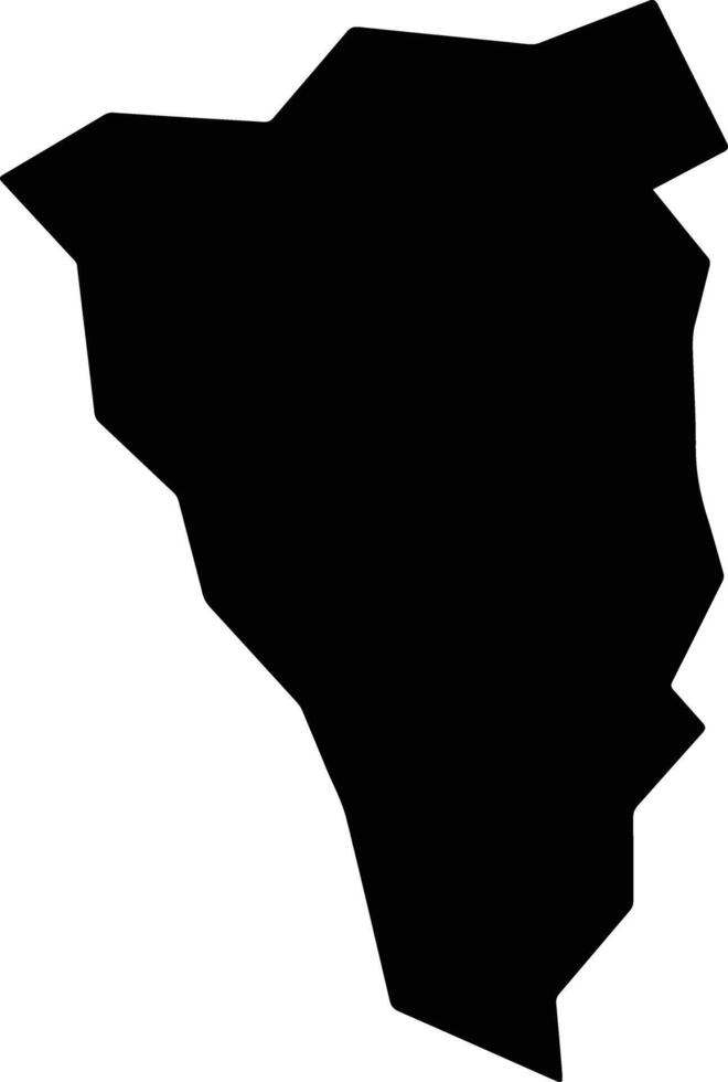 Agua Caliente El Salvador silhouette map vector
