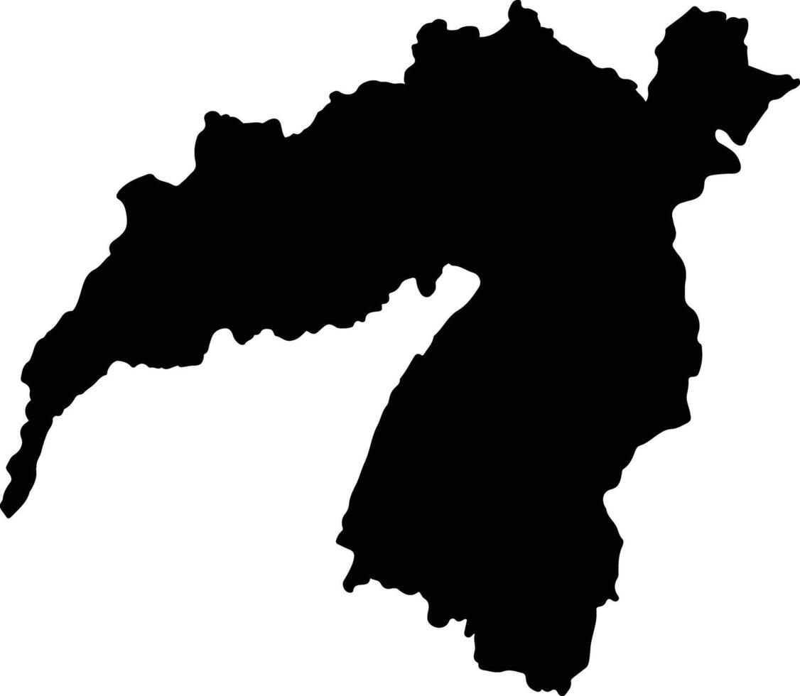 Aipe Colombia silhouette map vector