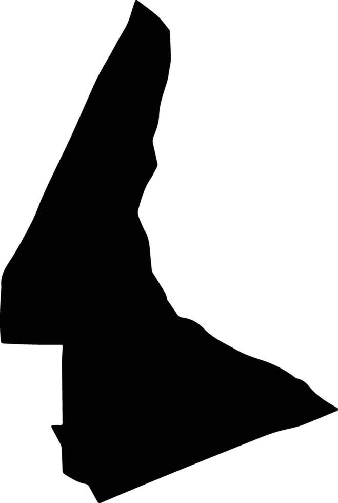 Adenta Municipal Ghana silhouette map vector