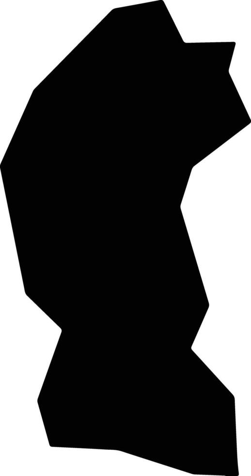 Agios Theodoros Soleas Cyprus silhouette map vector