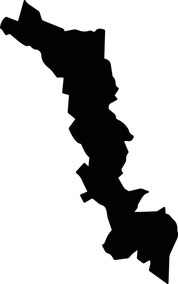 Ainabkoi Kenya silhouette map vector
