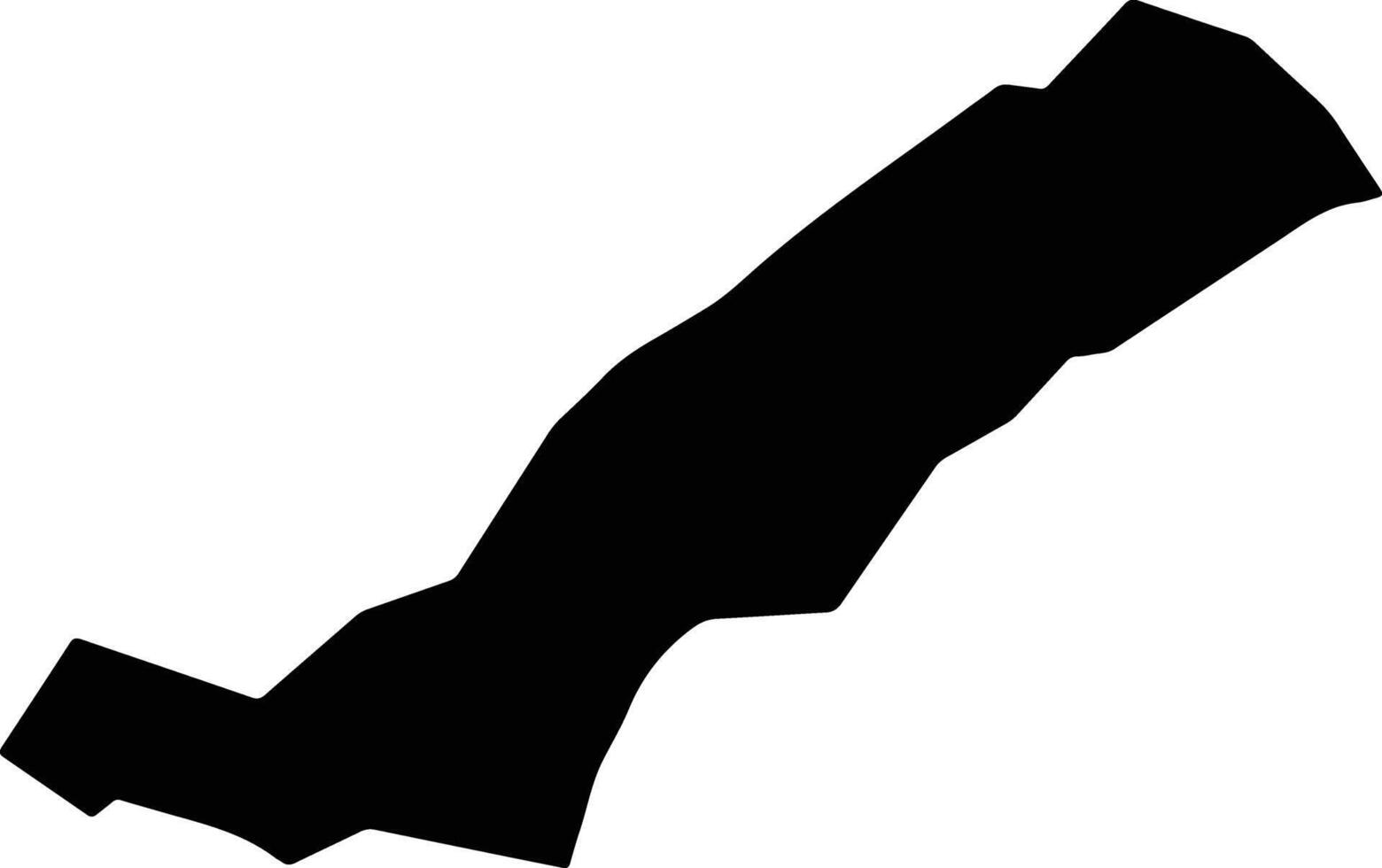 Adavi Nigeria silhouette map vector