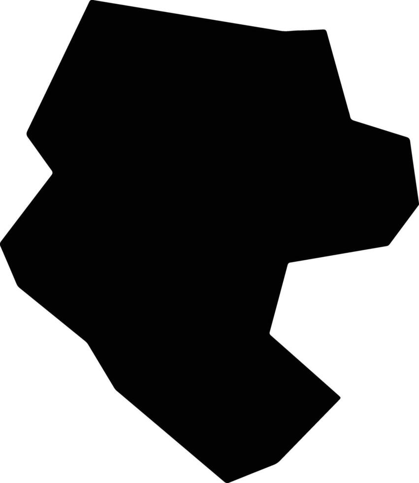 Agdash District Azerbaijan silhouette map vector