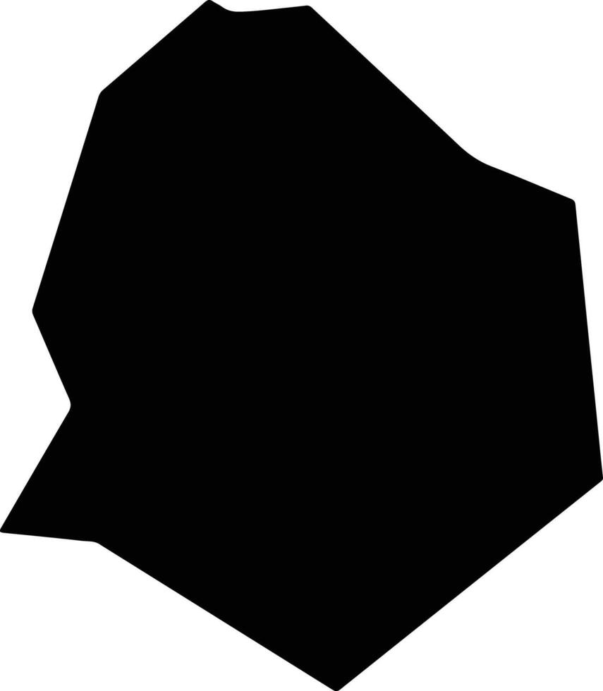 Agios Konstantinos Cyprus silhouette map vector