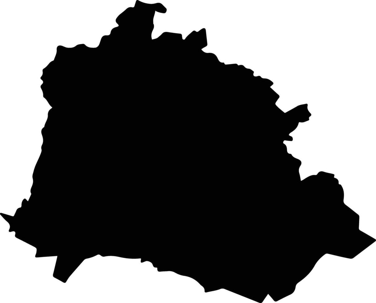 Ahuacuotzingo Mexico silhouette map vector