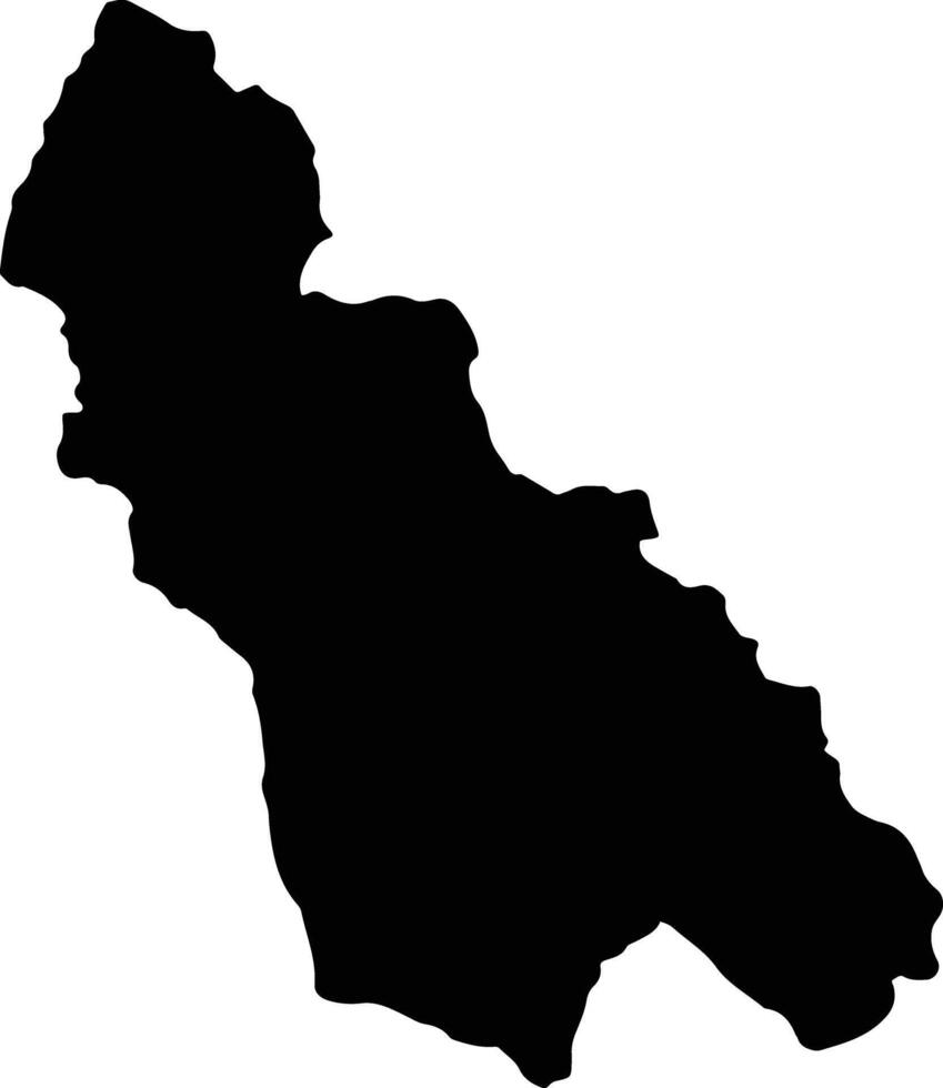 Acomayo Peru silhouette map vector