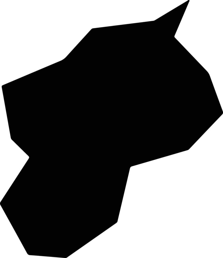 Agios Sozomenos Cyprus silhouette map vector