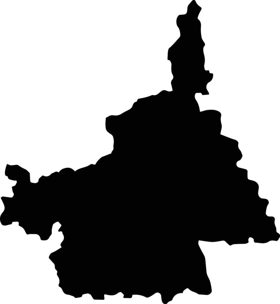 Agar India silhouette map vector