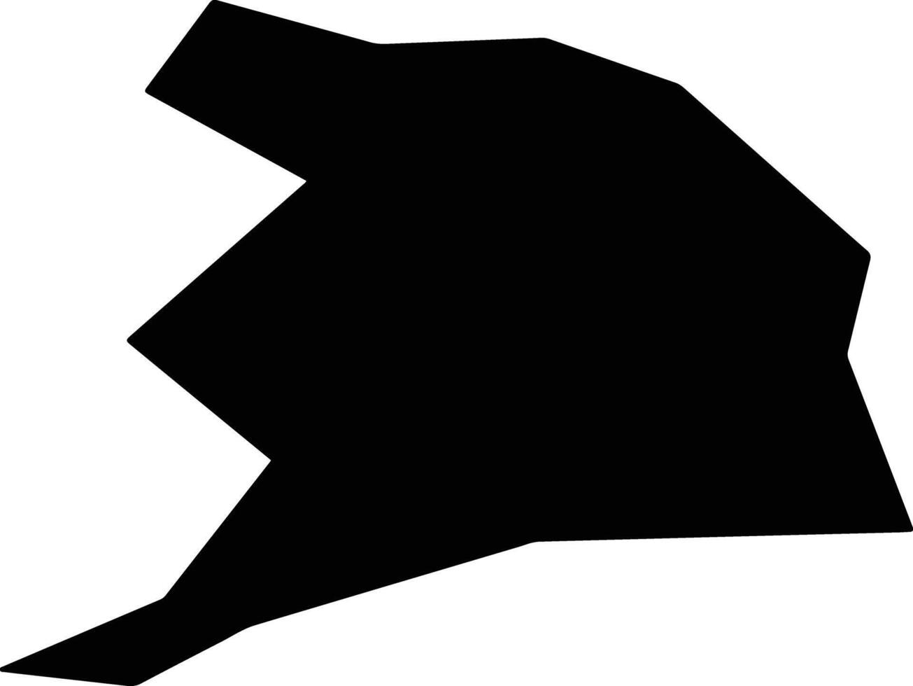Agios Dometios Cyprus silhouette map vector