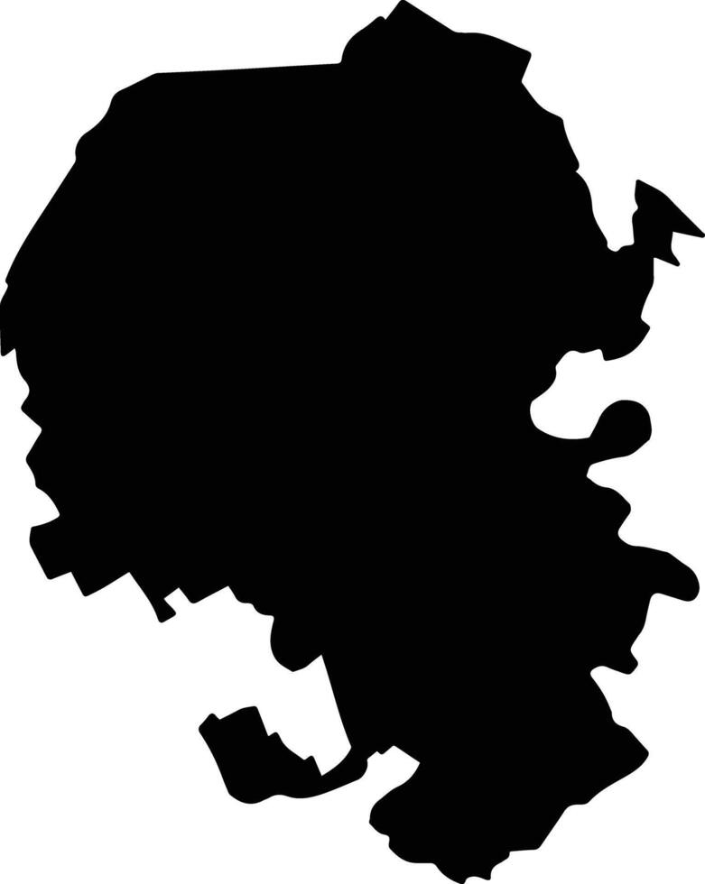 Acala Mexico silhouette map vector
